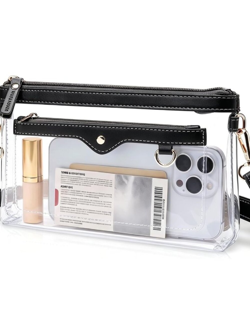 Small Clear Bag for Stadium Events, Stadium Approved Clear Purse for Women,